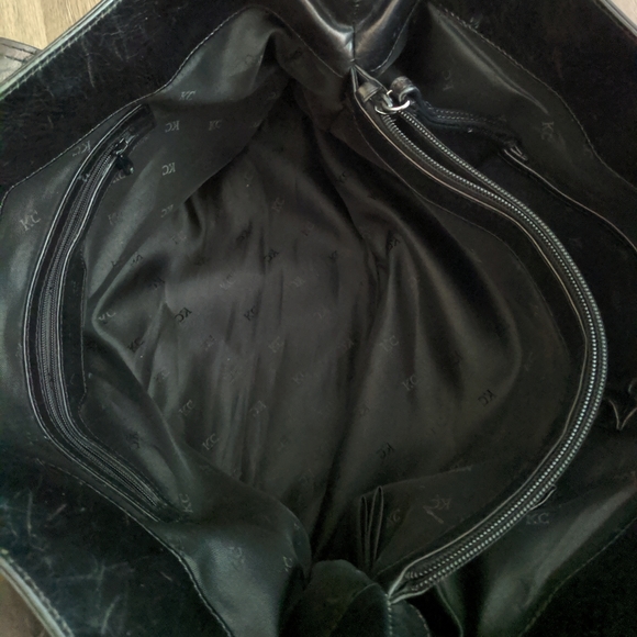 Kenneth Cole New York Black Leather Shoulder Bag - Picture 8 of 13